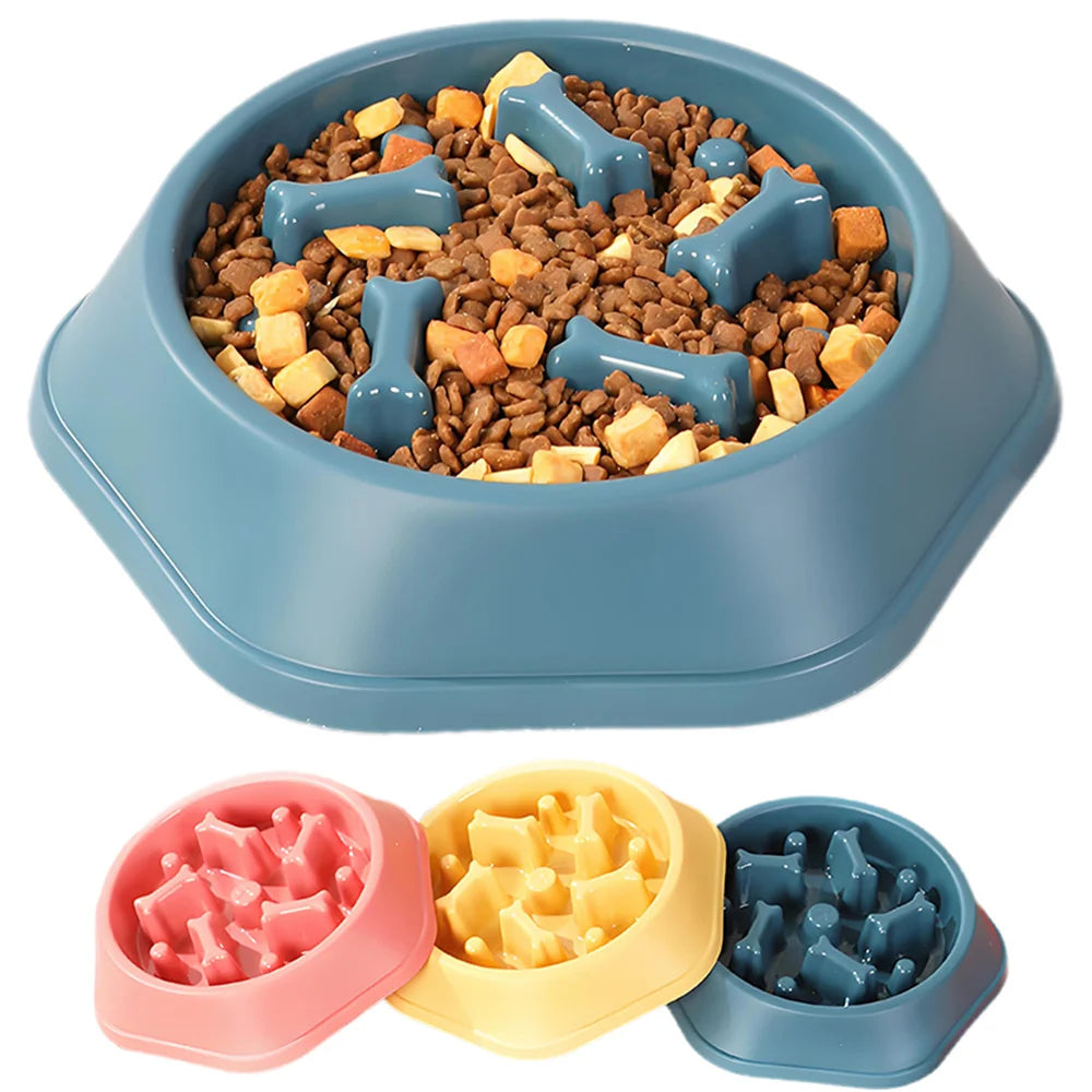 Slow Feeder Dog Bowl – Anti-Choking Puzzle Bowl for Small & Medium Dogs, Anti-Slip Slow Eating Dish