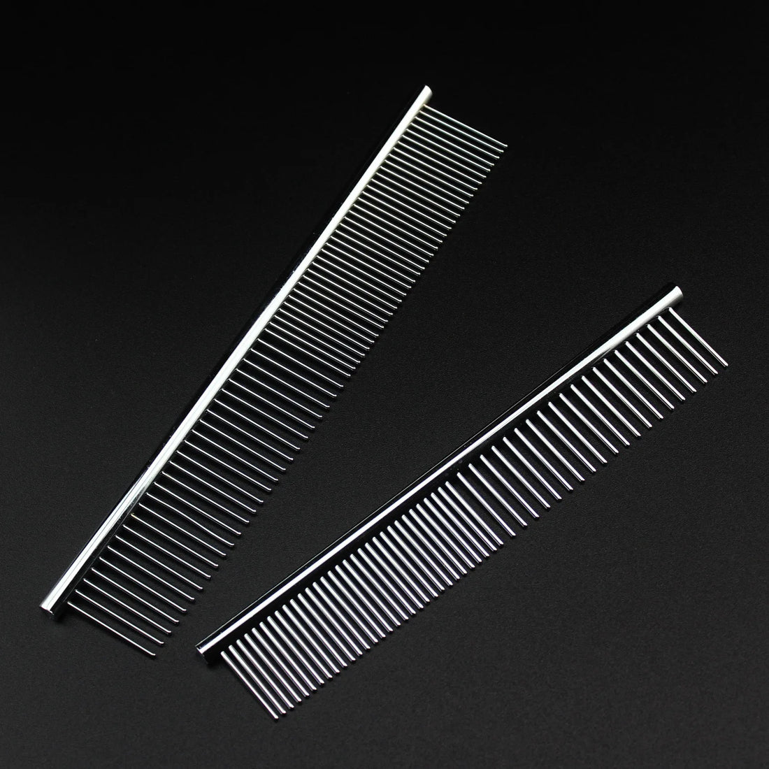 Stainless Steel Double-Sided Pet Grooming Comb – Dog & Cat Hair Removal Comb