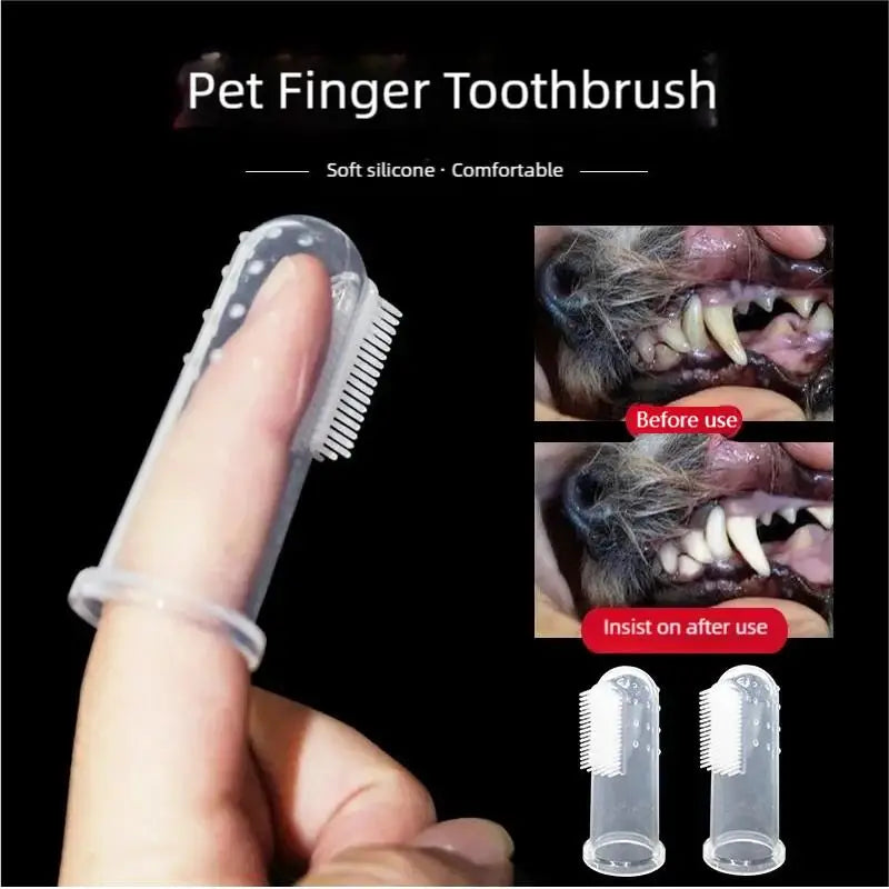 Finger Toothbrush for Dogs & Cats – Super Soft Teeth Cleaning Tool for Pet Dental Care