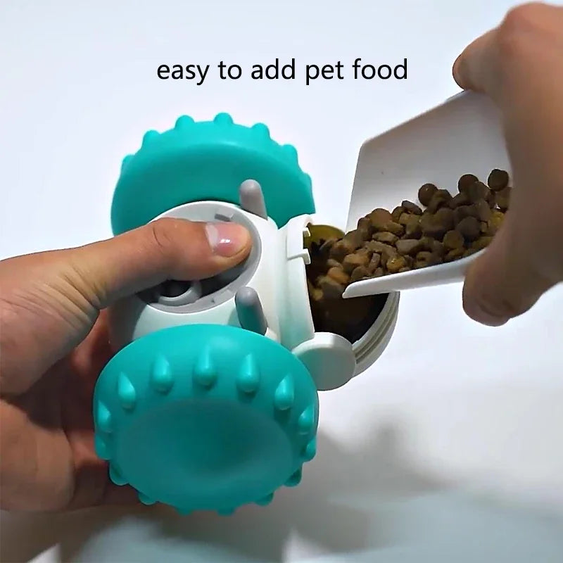 Interactive Dog Puzzle Toy Tumbler – Food Treat Dispenser Slow Feeder for Dogs & Cats