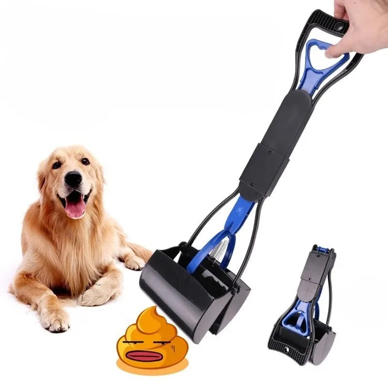 Dog Pooper Scooper with Long Handle – Foldable, Durable Jaw Scoop for Outdoor Cleaning