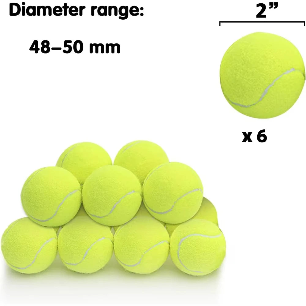 12 PCS Latex Tennis Balls for Dogs – 2-Inch Non-Slip Fetch Toys for Small & Medium Dogs